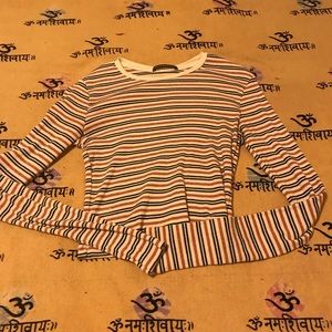 Long sleeve brandy shirt